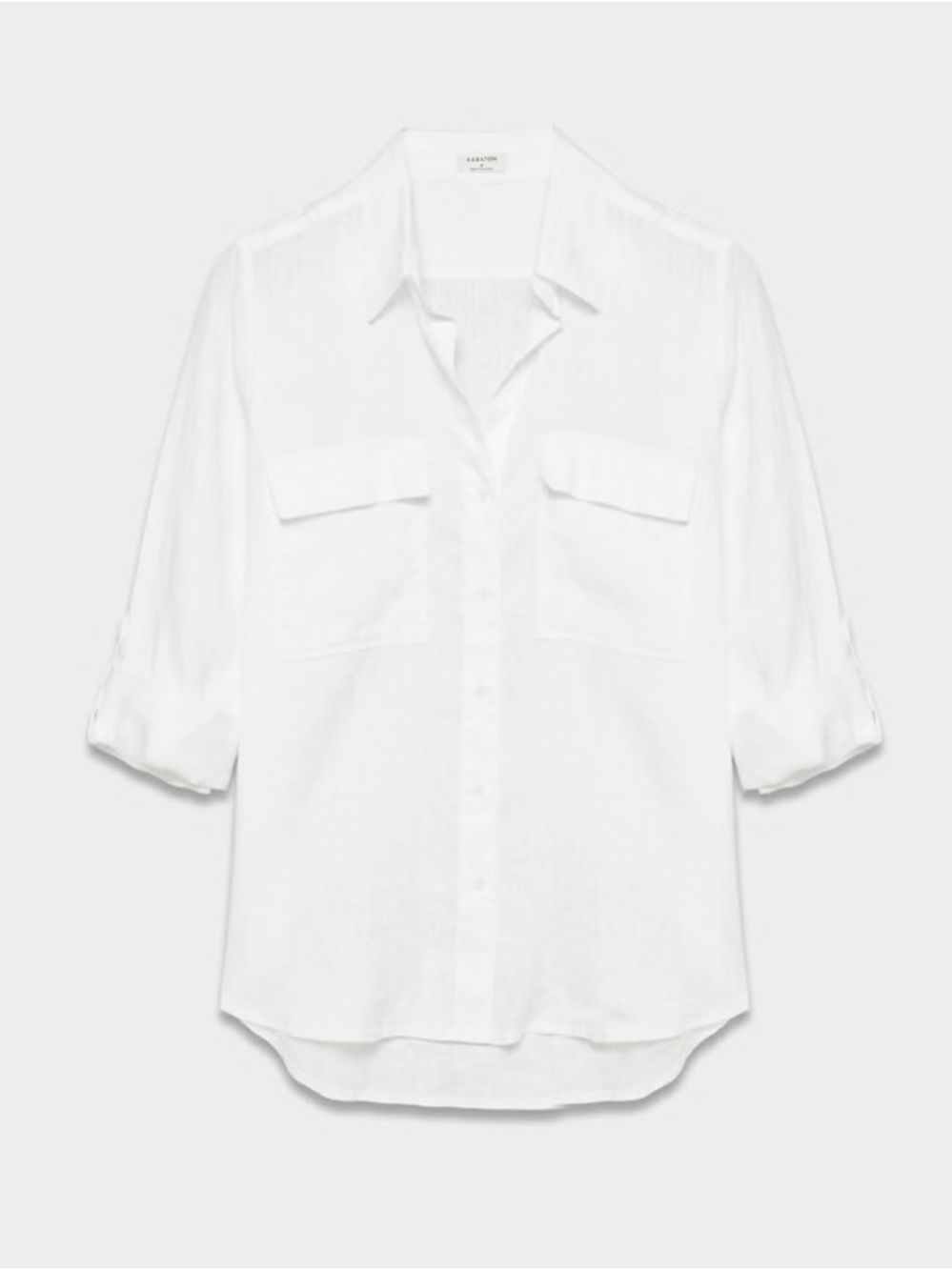 ARITZIA BABATON 100% Linen Utility Button Down White Shirt - Picture 6 of 10